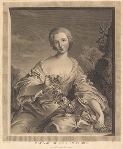 Paní XXX na Floře od François Voyez after Jean Marc Nattier