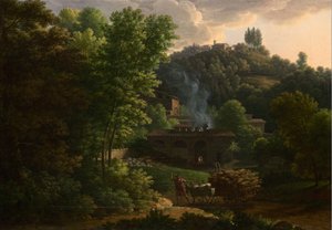 Italská krajina od Francois Xavier Fabre