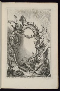 Cartridge with Armorial Trophy, Book of cartridges for different use od François de Cuvilliés the Elder