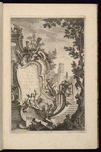 Design pro fontánu s Dianou od François de Cuvilliés the Elder