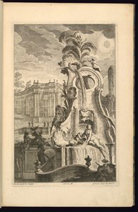 Design pro fontánu s Venuší od François de Cuvilliés the Elder