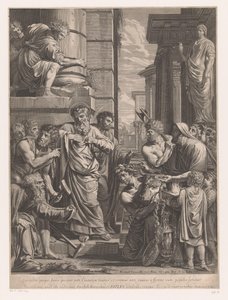 Pavla a Barnabáše v Lystře od François de Poilly (I)