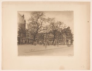 Pohled na Noordermarkt v Amsterdamu Noordermarkt, Amsterdam (název na objektu)