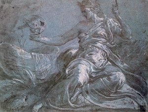 Alegorie doteku, c1516-1570 od Frans Floris