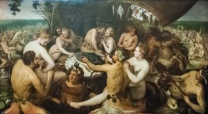 Švédsky: Havsgudarnas högtid Svátek mořských bohů od Frans Floris I