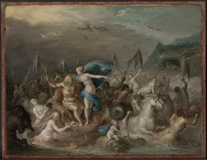 Triumf Neptuna a Amfitritu, 30. léta 17. století. od Frans Francken