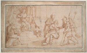 Oslepení Zaleuka z Locri od Frans Francken the Younger