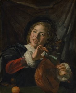 Chlapec s loutnou, ca. 1625. od Frans Hals