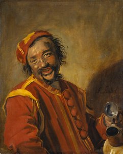 Usmívající se muž s džbánem, známý jako Peeckelhaeringh od Frans Hals