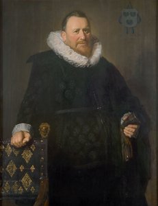 Portrét Nicholaese Woutersz. van der Meera (1574-1637) od Frans Hals