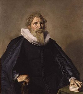 Portrét vousatého muže od Frans Hals