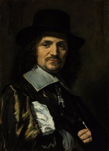 Portrét malíře Jana Asselyna (Asselijn ou Asselin) (1610-1652) - Peinture de Frans I Hals (1581-1666) - 50. léta 17. století - Olej na dřevě - 64,5x46,3 - Szepmuveszeti Muzeum, Budapešť od Frans Hals