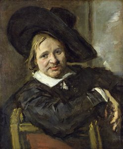 Muž s kloboukem slouch, po roce 1660 od Frans Hals