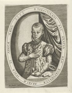 Portrét Sebastiana I. z Portugalska Portréty králů, královen, princů a princezen (název série) od Frans Huys