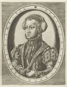 Portrét české královny Marie Portréty králů, královen, princů a princezen (název série) od Frans Huys