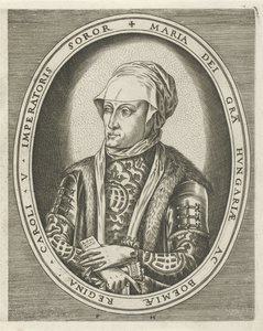 Portrét guvernérky Marie z Maďarska Portréty králů, královen, princů a princezen (název série) od Frans Huys