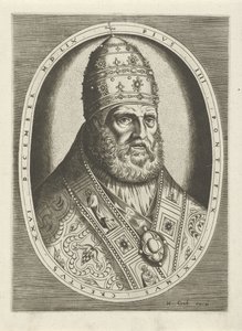 Portrét papeže Pia IV Portréty králů, královen, princů a princezen (název série) od Frans Huys