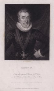 Jindřich IV., král Francie (rytina) od Frans II (after) Pourbus