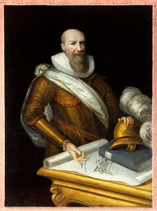 Portrét prvního vévody ze Sully jako dozorce opevnění. Maxmilián z Bethune, vévoda ze Sully od Frans II Pourbus