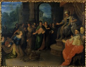 Královna ze Sáby před Šalomounem, před rokem 1640 od Frans II the Younger Francken