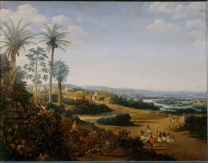 Domov "labradora" v Brazílii, dříve známý jako vesnice Serinhaem ... od Frans Jansz Post