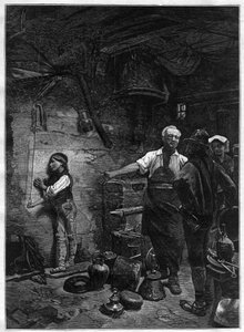 Portrét Gioachina (Gioacchina) Rossiniho (1792-1868), italského skladatele v Kotelně - rytina podle obrazu Franze Meertse (1836-1896) od Frans Meerts