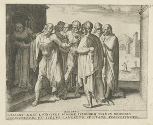Lot nabádá dav, aby se uklidnil Incestus (název na předmětu) Historie osudu (název série)