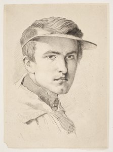 Portrét J. Th. Lundbye od Frans Schwartz