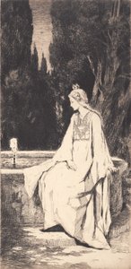 Princezna u fontány od Frans Schwartz