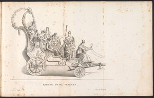 První plavba v průvodu pro Saint Rumbold, 1825 První Prael-waegen (název na objektu)