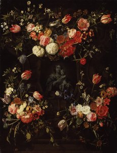 Madonna obklopená květinami, 1662