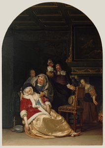 Návštěva lékaře od Frans van Mieris the Elder