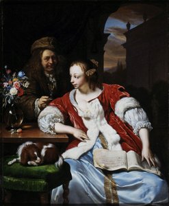 Přerušená píseň: portrét umělce a jeho manželky, 1671.