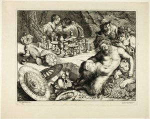 Bacchus a opilý Silenus — Sen o Silenovi od Frans van den Wyngaerde