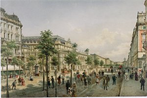 Vídeňská opera krátce po dokončení ... od Franz Alt