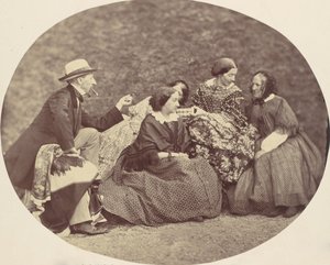 [Mathias Höusermann, Marie Antoine, Elise Höusermann a Pepe Wöss], 50.–60. léta 19. století.