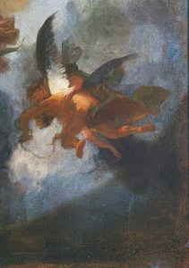 Andělé, detail z Alegorie jezuitské misie do celého světa od Franze Antona Maulbertsche (1724-1796). Německo