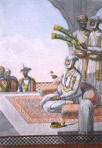 Rahjah s obsluhou, hospoda. 1808-12. od Franz Balthazar Solvyns