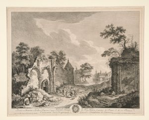Ruiny opatství sv. Maura od Franz Edmund Weirotter
