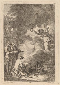 V Příchodu do Říma: pl. 6 od Franz Edmund Weirotter after Étienne de Lavallée Poussin