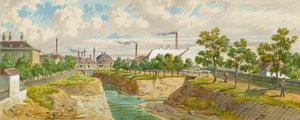 Hoblingersteg přes řeku Wien (Gaudenzdorf) od Franz Gerasch