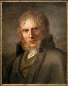 Malíř Caspar David Friedrich (1774-1840). Malba Gerharda von Kugelgena (1772-1820), olej na plátně, cca 1810-1820. německé umění