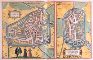 Franeker, Nizozemsko (rytina od Franz Hogenberg