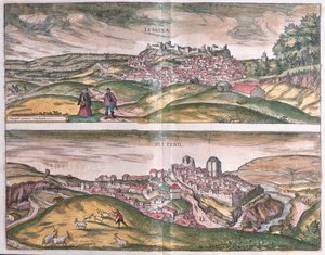Lebrija a Setenil - Španělsko (rytina od Franz Hogenberg