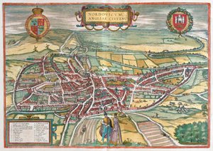 Norwich - Velká Británie (rytina od Franz Hogenberg