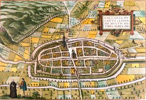 Plán Kalkaru (Calcaria), Německo (lept od Franz Hogenberg