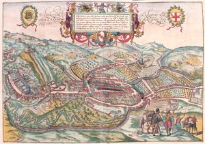 Serravalle, Vittorio Veneto (Treviso), Itálie (rytina od Franz Hogenberg