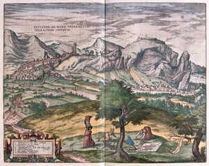 Terracina, Itálie (rytina od Franz Hogenberg