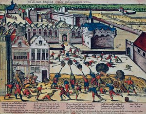 The Haultepenne Fury v roce 1581 (barevná rytina) od Franz Hogenberg