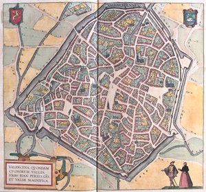 Valenciennes, Francie (rytina od Franz Hogenberg